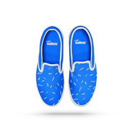 Saleor Blue Plimsolls Shoes