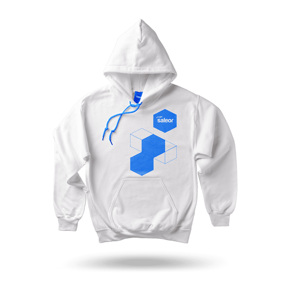 Saleor White Hoodie