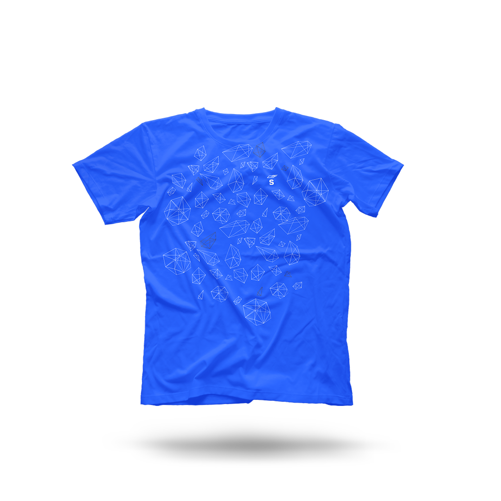 Saleor Blue Polygon T-Shirt